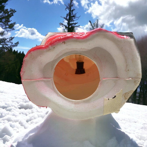 Vintage 1968 Empire Blow Mold Santa Claus Christmas Tabletop 13" Working READ - Picture 9 of 13